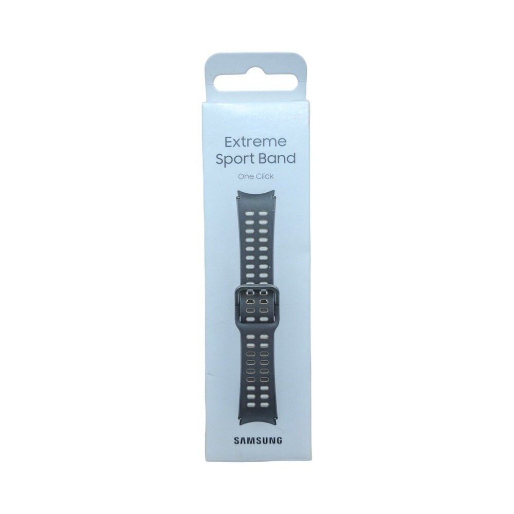 29-O Samsung Extreme Sport Band One Click For Watch4 Or Later 20mm Graphite M/L